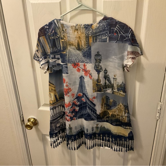 Style & Co. Paris Graphic Women's Top - Multicolor - Picture 2 of 8
